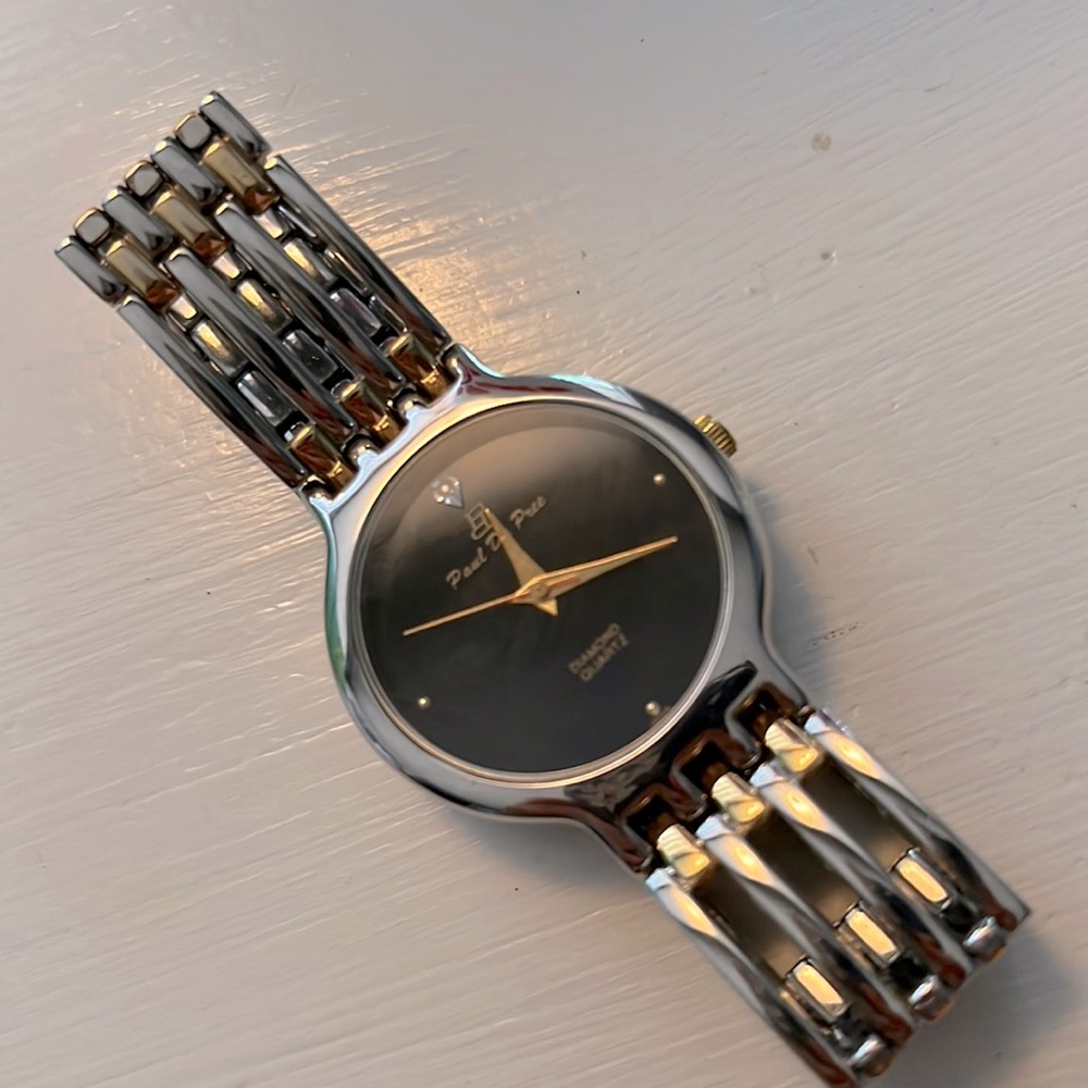 Paul DuPree diamond quartz wristwatch NWOB